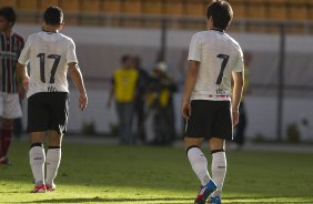 Durante a partida entre Corinthians x Fluminense, realizada esta tarde no estdio do Pacaembu, vlida pela 1 rodada do Campeonato Brasileiro de 2012