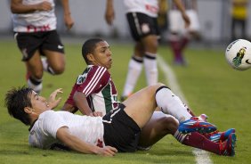 Durante a partida entre Corinthians x Fluminense, realizada esta tarde no estdio do Pacaembu, vlida pela 1 rodada do Campeonato Brasileiro de 2012