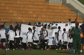 Durante a partida entre Corinthians x Fluminense, realizada esta tarde no estádio do Pacaembu, válida pela 1ª rodada do Campeonato Brasileiro de 2012