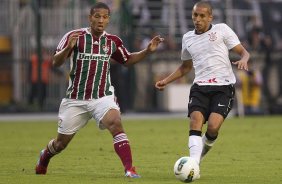 Durante a partida entre Corinthians x Fluminense, realizada esta tarde no estádio do Pacaembu, válida pela 1ª rodada do Campeonato Brasileiro de 2012