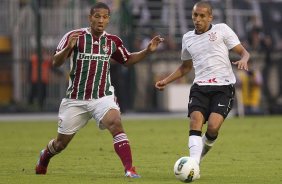 Durante a partida entre Corinthians x Fluminense, realizada esta tarde no estdio do Pacaembu, vlida pela 1 rodada do Campeonato Brasileiro de 2012