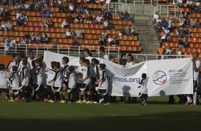 Durante a partida entre Corinthians x Fluminense, realizada esta tarde no estádio do Pacaembu, válida pela 1ª rodada do Campeonato Brasileiro de 2012