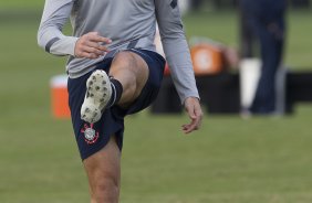 Alex durante o treino realizado esta tarde no CT Joaquim Grava, localizado no Parque Ecológico do Tiete. O próximo jogo da equipe será quarta-feira a noite, dia 23/05, contra o Vasco da Gama, no Pacaembu, jogo de volta pela Copa Libertadores de América 2012