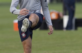 Alex durante o treino realizado esta tarde no CT Joaquim Grava, localizado no Parque Ecolgico do Tiete. O prximo jogo da equipe ser quarta-feira a noite, dia 23/05, contra o Vasco da Gama, no Pacaembu, jogo de volta pela Copa Libertadores de Amrica 2012