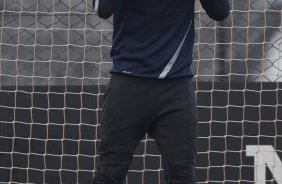 Cassio durante o treino realizado esta tarde no CT Joaquim Grava, localizado no Parque Ecológico do Tiete. O próximo jogo da equipe será quarta-feira a noite, dia 23/05, contra o Vasco da Gama, no Pacaembu, jogo de volta pela Copa Libertadores de América 2012