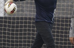 Cassio durante o treino realizado esta tarde no CT Joaquim Grava, localizado no Parque Ecológico do Tiete. O próximo jogo da equipe será quarta-feira a noite, dia 23/05, contra o Vasco da Gama, no Pacaembu, jogo de volta pela Copa Libertadores de América 2012