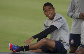 Jorge Henrique durante o treino realizado esta tarde no CT Joaquim Grava, localizado no Parque Ecológico do Tiete. O próximo jogo da equipe será quarta-feira a noite, dia 23/05, contra o Vasco da Gama, no Pacaembu, jogo de volta pela Copa Libertadores de América 2012