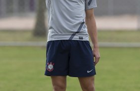 Alex durante o treino realizado esta tarde no CT Joaquim Grava, localizado no Parque Ecológico do Tiete. O próximo jogo da equipe será amanhã, quarta-feira a noite, dia 23/05, contra o Vasco da Gama, no Pacaembu, jogo de volta pela Copa Libertadores de América 2012