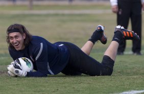 Cassio durante o treino realizado esta tarde no CT Joaquim Grava, localizado no Parque Ecológico do Tiete. O próximo jogo da equipe será domingo, dia 27/05, contra o Atlético-MG, no estádio Independência em Belo Horizonte, válido pela segunda rodada do Campeonato Brasileiro 2012