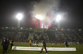 Durante a partida entre Corinthians/Brasil x Vasco da Gama/Brasil, realizada esta noite no estdio do Pacaembu, jogo de volta, vlido pelas quartas de final da Copa Libertadores de Amrica 2012