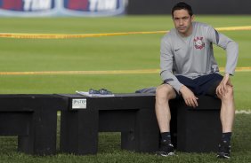 Chico durante o treino realizado esta tarde no CT Joaquim Grava, localizado no Parque Ecolgico do Tiete. O prximo jogo da equipe ser domingo, dia 27/05, contra o Atltico-MG, no estdio Independncia em Belo Horizonte, vlido pela segunda rodada do Campeonato Brasileiro 2012