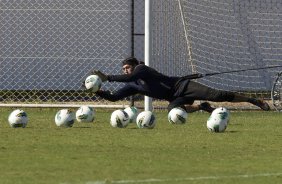 Cassio durante o treino realizado esta manhã no CT Joaquim Grava, localizado no Parque Ecológico do Tiete. O próximo jogo da equipe será quinta-feira, dia 07/06, contra o Figueirense/SC, no estádio do Pacaembu, válido pela terceira rodada do Campeonato Brasileiro 2012