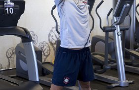 Danilo durante o treino realizado esta manhã na academia de musculacao no CT Joaquim Grava, localizado no Parque Ecológico do Tiete. O próximo jogo da equipe será quinta-feira, dia 07/06, contra o Figueirense/SC, no estádio do Pacaembu, válido pela terceira rodada do Campeonato Brasileiro 2012