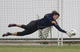 Cassio durante o treino realizado esta tarde no CT Joaquim Grava, localizado no Parque Ecológico do Tiete. O próximo jogo da equipe será quarta-feira, dia 07/06, contra o Figueirense/SC, no estádio do Pacaembu, válido pela terceira rodada do Campeonato Brasileiro 2012