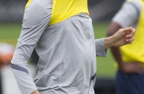 Leandro Castán durante o treino realizado esta tarde no CT Joaquim Grava, localizado no Parque Ecológico do Tiete. O próximo jogo da equipe será quarta-feira, dia 07/06, contra o Figueirense/SC, no estádio do Pacaembu, válido pela terceira rodada do Campeonato Brasileiro 2012