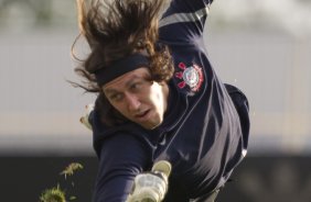 Cassio durante o treino realizado esta tarde no CT Joaquim Grava, localizado no Parque Ecolgico do Tiete. O prximo jogo da equipe ser quinta-feira, dia 07/06, contra o Figueirense/SC, no estdio do Pacaembu, vlido pela terceira rodada do Campeonato Brasileiro 2012