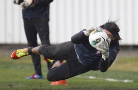 Cassio durante o treino realizado esta tarde no CT Joaquim Grava, localizado no Parque Ecolgico do Tiete. O prximo jogo da equipe ser quinta-feira, dia 07/06, contra o Figueirense/SC, no estdio do Pacaembu, vlido pela terceira rodada do Campeonato Brasileiro 2012