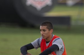 Marquinhos durante o treino realizado esta tarde no CT Joaquim Grava, localizado no Parque Ecolgico do Tiete. O prximo jogo da equipe ser quinta-feira, dia 07/06, contra o Figueirense/SC, no estdio do Pacaembu, vlido pela terceira rodada do Campeonato Brasileiro 2012