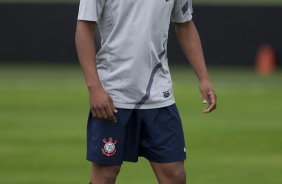 Romarinho durante o treino realizado esta tarde no CT Joaquim Grava, localizado no Parque Ecolgico do Tiete. O prximo jogo da equipe ser quinta-feira, dia 07/06, contra o Figueirense/SC, no estdio do Pacaembu, vlido pela terceira rodada do Campeonato Brasileiro 2012