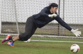 Cassio durante o treino realizado esta tarde no CT Joaquim Grava, localizado no Parque Ecolgico do Tiete. O prximo jogo da equipe ser quarta-feira, dia 13/06, contra o Santos, na Vila Belmiro, jogo de ida vlido pela semi final da Copa Libertadores da Amrica 2012