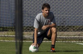 Paulo Andr durante o treino realizado esta manh no CT Joaquim Grava, localizado no Parque Ecolgico do Tiete. O prximo jogo da equipe ser amanh, domingo, dia 17/06, contra a Ponte Preta, em Campinas, vlido pela 5 rodada do Campeonato Brasileiro de 2012