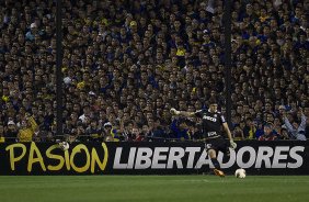 Durante a partida entre Boca Juniors/Argentina x Corinthians/Brasil realizada esta noite no estdio de La Bombonera, jogo de ida da final da Libertadores da Amrica 2012