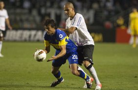 Durante a partida entre Corinthians/Brasil x Boca Juniors/Argentina, realizada esta noite no estdio do Pacaembu, jogo de volta, vlido pela final da Copa Libertadores de Amrica 2012