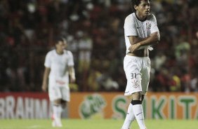 Romarinho do Corinthians durante partida vlida pelo Campeonato Brasileiro realizado na Ilha do Retiro