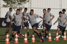 Durante o treino realizado esta tarde no CT Joaquim Grava, localizado no Parque Ecolgico do Tiete. O prximo jogo da equipe ser amanh sbado, 14/07, contra o Nautico/PE, vlido pela 9 rodada do Campeonato Brasileiro de 2012