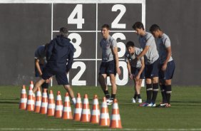 Durante o treino realizado esta tarde no CT Joaquim Grava, localizado no Parque Ecolgico do Tiete. O prximo jogo da equipe ser amanh sbado, 14/07, contra o Nautico/PE, vlido pela 9 rodada do Campeonato Brasileiro de 2012