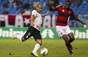 Durante a partida entre Flamengo x Corinthians, realizada esta noite no estádio do Engenhão, jogo válido pela 10ª rodada do Campeonato Brasileiro de 2012