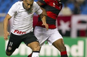 Durante a partida entre Flamengo x Corinthians, realizada esta noite no estádio do Engenhão, jogo válido pela 10ª rodada do Campeonato Brasileiro de 2012