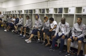 Nos vestirios antes da partida entre Flamengo x Corinthians, realizada esta noite no estdio do Engenho, jogo vlido pela 10 rodada do Campeonato Brasileiro de 2012