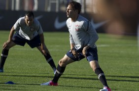 Durante o treino realizado esta tarde no CT Joaquim Grava, localizado no Parque Ecológico do Tiete. O próximo jogo da equipe será amanhã sábado, 21/07, contra a Portuguesa, no Pacaembu, válido pela 10ª rodada do Campeonato Brasileiro de 2012