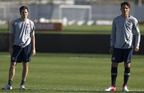 Durante o treino realizado esta tarde no CT Joaquim Grava, localizado no Parque Ecolgico do Tiete. O prximo jogo da equipe ser amanh sbado, 21/07, contra a Portuguesa, no Pacaembu, vlido pela 10 rodada do Campeonato Brasileiro de 2012