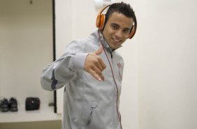 Nos vestiários antes da partida entre Corinthians x Portuguesa, realizada esta noite no estádio do Pacaembu, jogo válido pela11ª rodada do Campeonato Brasileiro de 2012