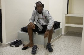 Nos vestiários antes da partida entre Corinthians x Portuguesa, realizada esta noite no estádio do Pacaembu, jogo válido pela11ª rodada do Campeonato Brasileiro de 2012