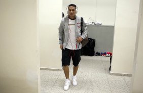 Nos vestiários antes da partida entre Corinthians x Cruzeiro, realizada esta noite no estádio do Pacaembu, jogo válido pela 12ª rodada do Campeonato Brasileiro de 2012