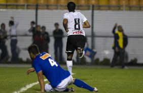 Durante a partida entre Corinthians x Cruzeiro, realizada esta noite no estádio do Pacaembu, jogo válido pela 12ª rodada do Campeonato Brasileiro de 2012