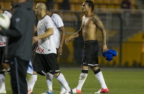 Durante a partida entre Corinthians x Cruzeiro, realizada esta noite no estádio do Pacaembu, jogo válido pela 12ª rodada do Campeonato Brasileiro de 2012