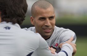 Durante o treino realizado esta tarde no CT Joaquim Grava, localizado no Parque Ecolgico do Tiete. O prximo jogo da equipe ser domingo, 29/07, contra o Bahia/BA, no Pituacu, vlido pela 13 rodada do Campeonato Brasileiro de 2012