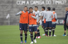 Durante o treino realizado esta tarde no CT Joaquim Grava, localizado no Parque Ecolgico do Tiete. O prximo jogo da equipe ser domingo, 29/07, contra o Bahia/BA, no Pituacu, vlido pela 13 rodada do Campeonato Brasileiro de 2012