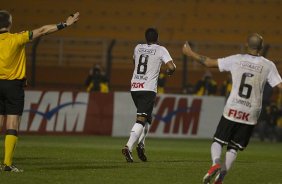 Durante a partida entre Corinthians x Atltico-GO, realizada esta noite no estdio do Pacaembu, jogo vlido pela 15 rodada do Campeonato Brasileiro de 2012