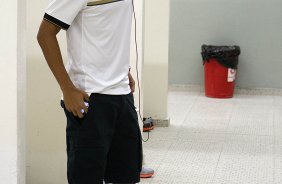 Nos vestirios antes da partida entre Corinthians x Atltico-GO, realizada esta noite no estdio do Pacaembu, jogo vlido pela 15 rodada do Campeonato Brasileiro de 2012