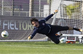 Durante o treino realizado esta tarde no CT Joaquim Grava, localizado no Parque Ecolgico do Tiete. O prximo jogo da equipe ser domingo, 12/08, contra o Coritiba, no estdio Couto Pereira, vlido pela 16 rodada do Campeonato Brasileiro de 2012