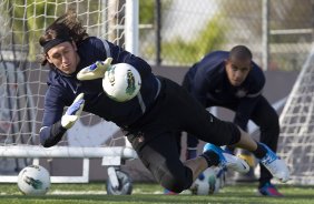 Durante o treino realizado esta tarde no CT Joaquim Grava, localizado no Parque Ecolgico do Tiete. O prximo jogo da equipe ser domingo, 12/08, contra o Coritiba, no estdio Couto Pereira, vlido pela 16 rodada do Campeonato Brasileiro de 2012