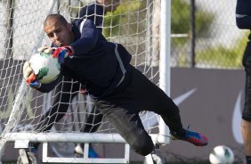 Durante o treino realizado esta tarde no CT Joaquim Grava, localizado no Parque Ecolgico do Tiete. O prximo jogo da equipe ser domingo, 12/08, contra o Coritiba, no estdio Couto Pereira, vlido pela 16 rodada do Campeonato Brasileiro de 2012