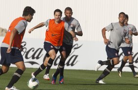 Durante o treino realizado esta tarde no CT Joaquim Grava, localizado no Parque Ecolgico do Tiete. O prximo jogo da equipe ser domingo, 12/08, contra o Coritiba, no estdio Couto Pereira, vlido pela 16 rodada do Campeonato Brasileiro de 2012