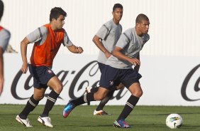 Durante o treino realizado esta tarde no CT Joaquim Grava, localizado no Parque Ecolgico do Tiete. O prximo jogo da equipe ser domingo, 12/08, contra o Coritiba, no estdio Couto Pereira, vlido pela 16 rodada do Campeonato Brasileiro de 2012
