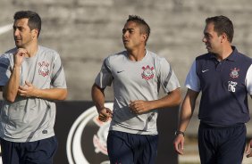 Durante o treino realizado esta tarde no CT Joaquim Grava, localizado no Parque Ecolgico do Tiete. O prximo jogo da equipe ser domingo, 12/08, contra o Coritiba, no estdio Couto Pereira, vlido pela 16 rodada do Campeonato Brasileiro de 2012